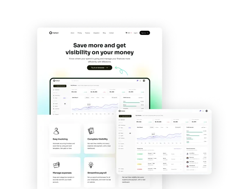 service Websites redesign