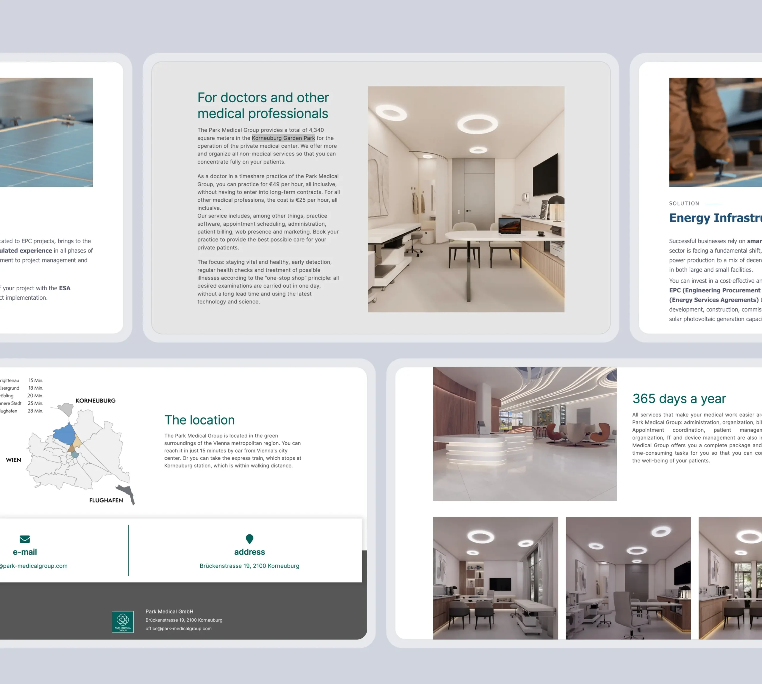 Park Medical Group desktop screen