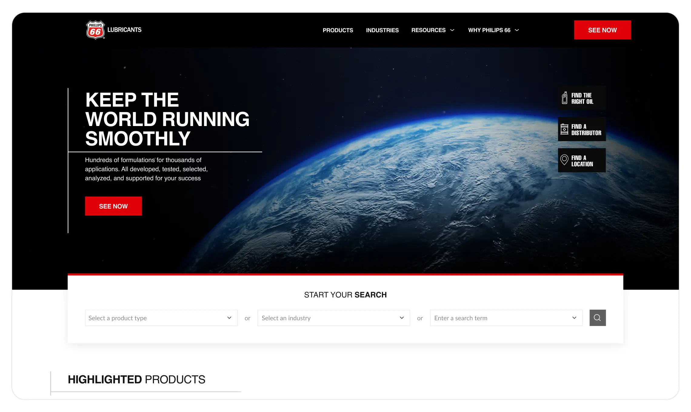 Phillips 66 main screen