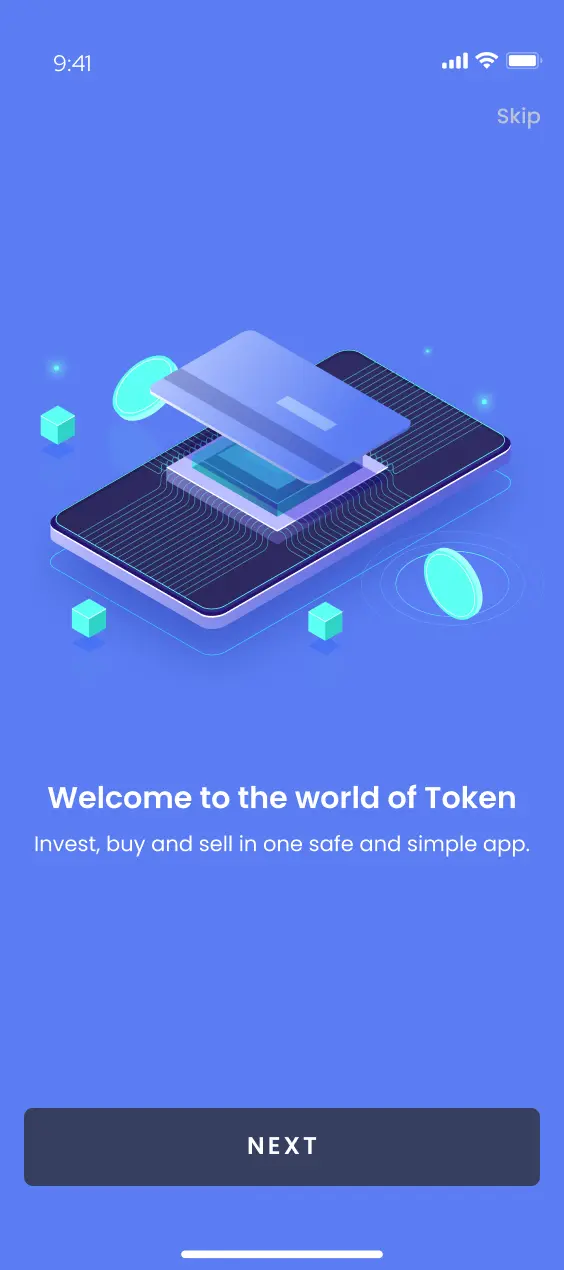 REFuture screen mobile onboarding
