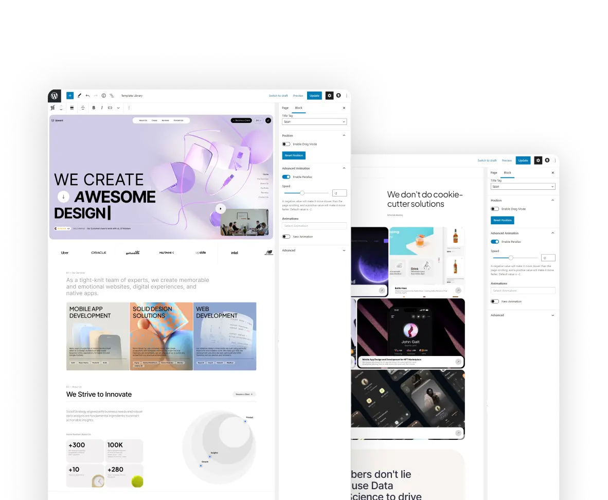 service Custom Theme Development