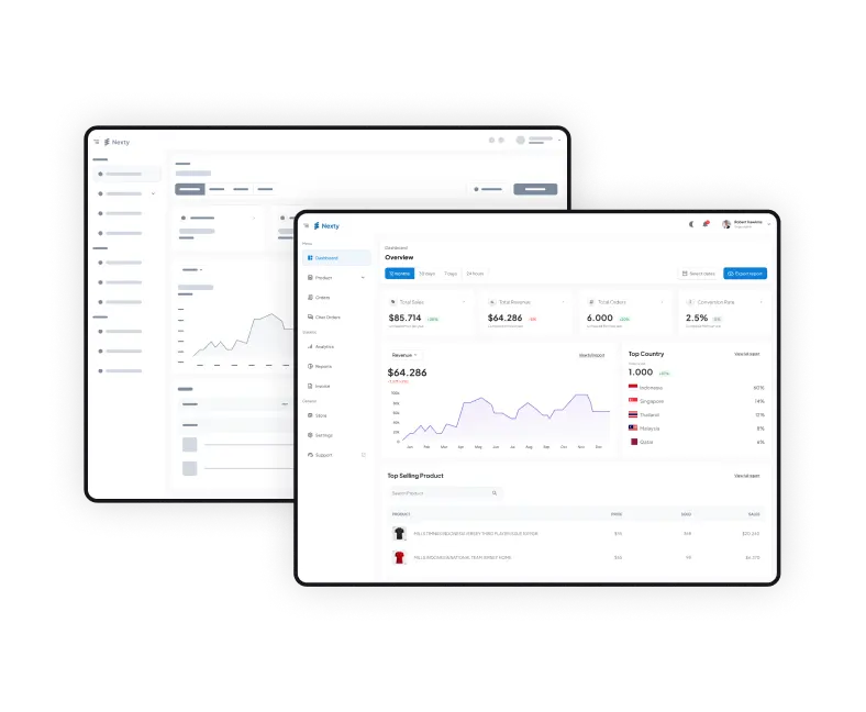 service Modern UI UX Design