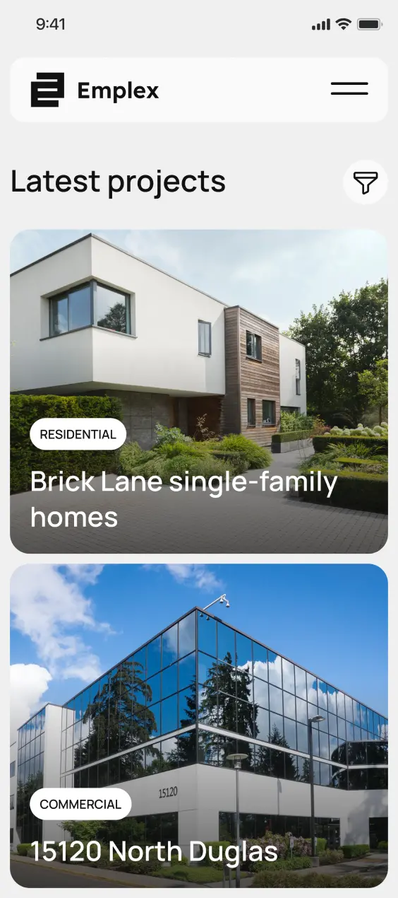 Emplex mobile screen 1