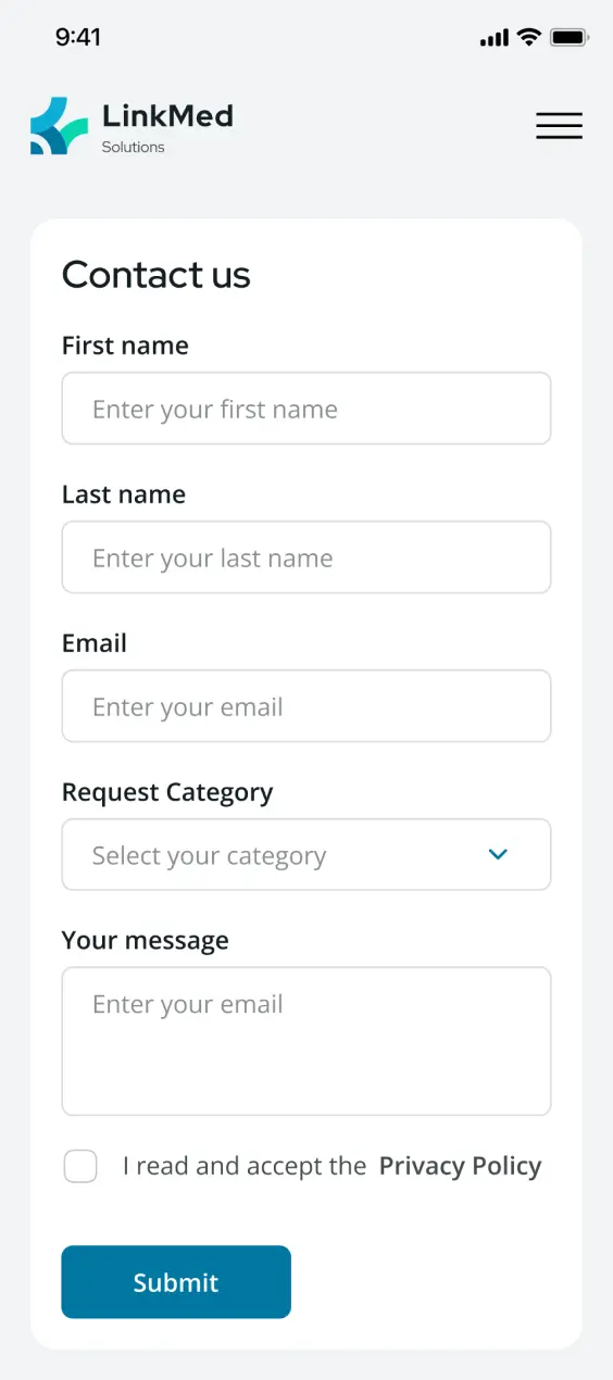 LinkMed mobile screen 5