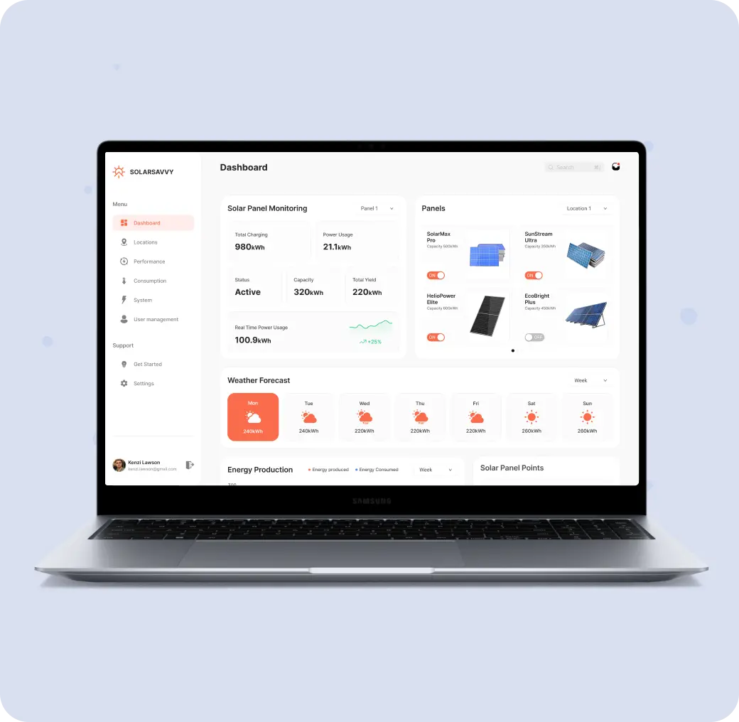 SolarSavvy feature 1