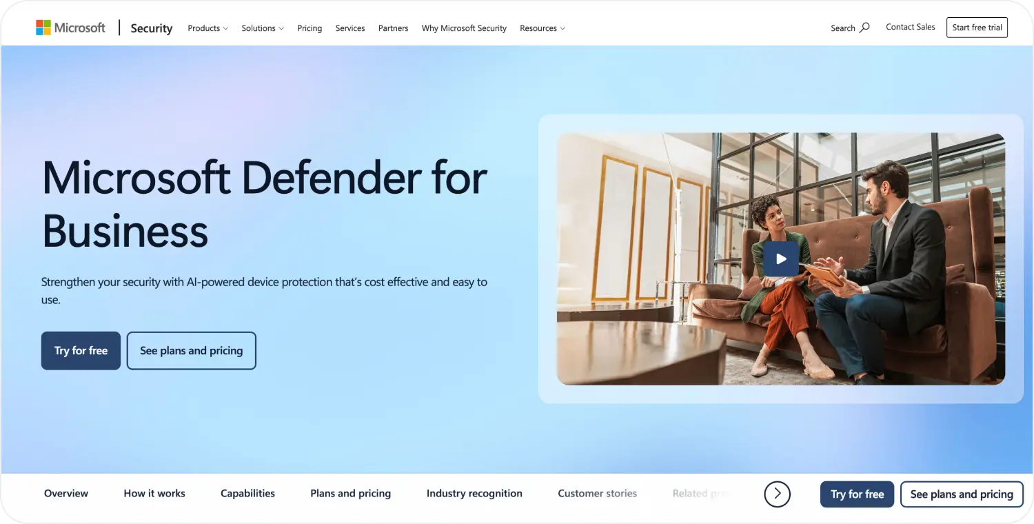 microsoft defender for business