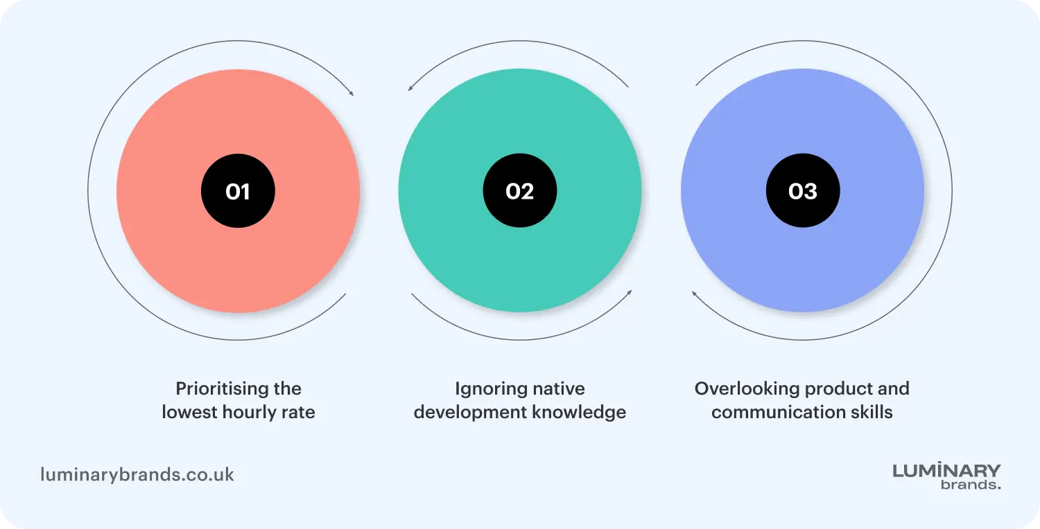 mistakes to avoid when hiring a react native developer